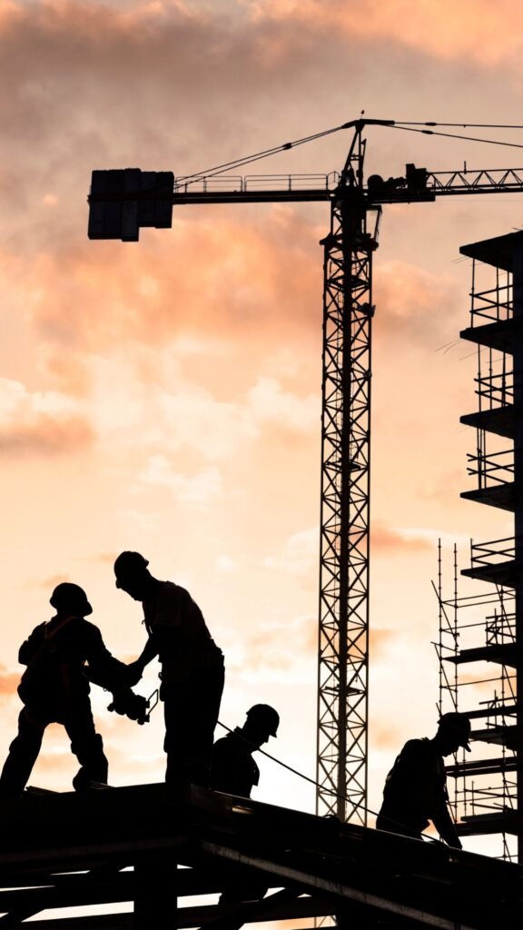 workers on site